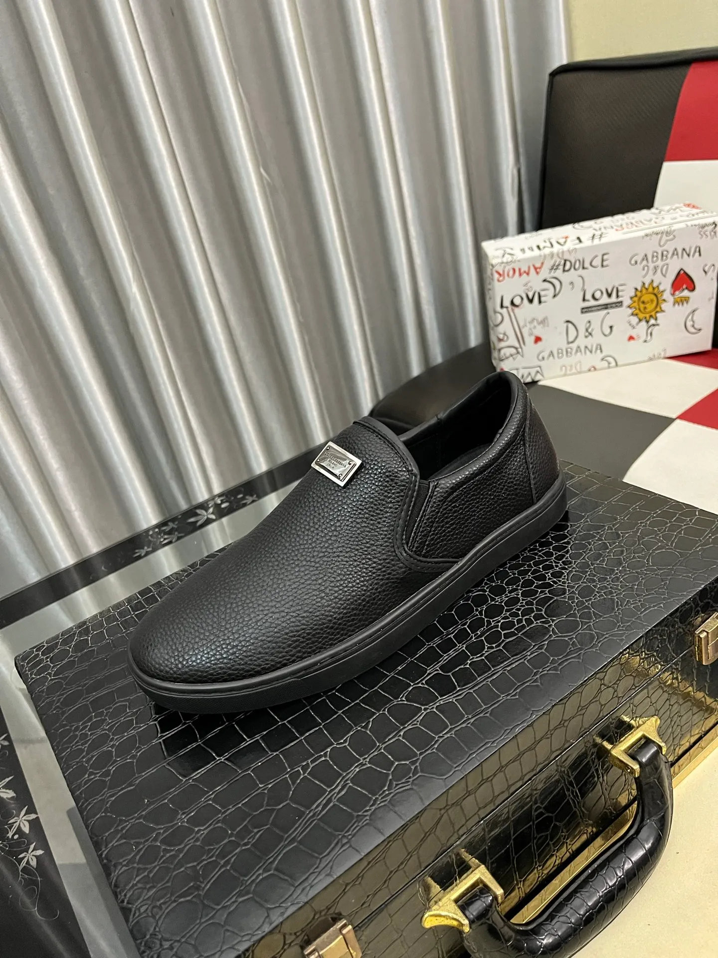 Men's men's shoes💰400⌚️⌚️【DG～】men's casual shoes 2022z cabinet simultaneous sale 🔶🔷🔜The upper is made of cowhide spliced fabric ➕Mesh lining, which is comfortable and breathable. The sole is: the original comfortable and wear-resistant outsole, ⚠️The real thing📱Photographed🎬The real thing is better📢📢📢Size: 38-46